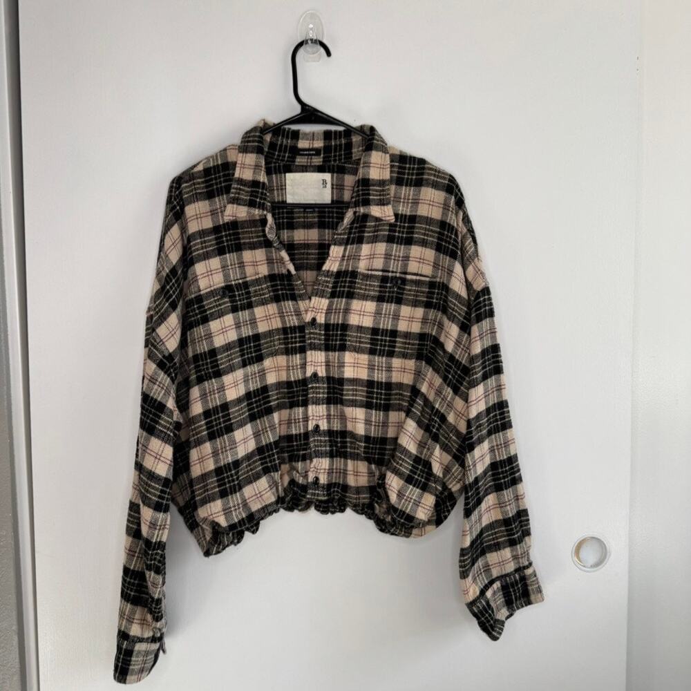 R13 Plaid Gathered Hem Workshirt Size XS - Picture 3 of 13